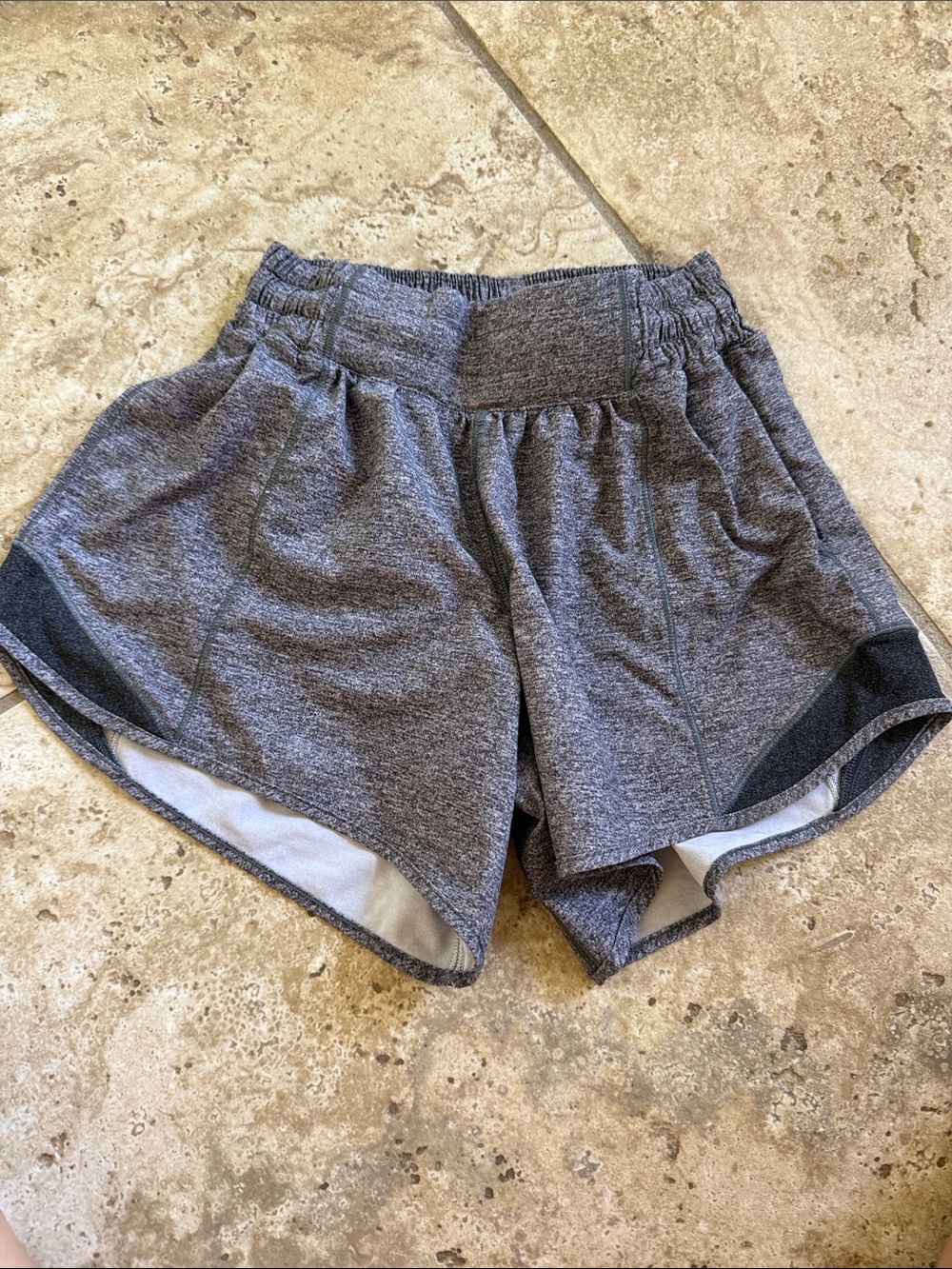 lululemon athletica Heather Gray Athletic Shorts